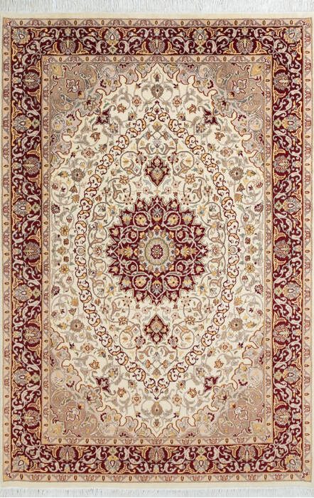 Pak-Persian Beige Hand Knotted 57 X 84 Area Rug 700-147317 Image 0
