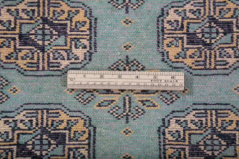 Bokhara Green Hand Knotted 49 X 64 Area Rug 700-147319 Image 7
