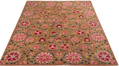 Chobi Brown Hand Knotted 710 X 97 Area Rug 700-147323 Image 1