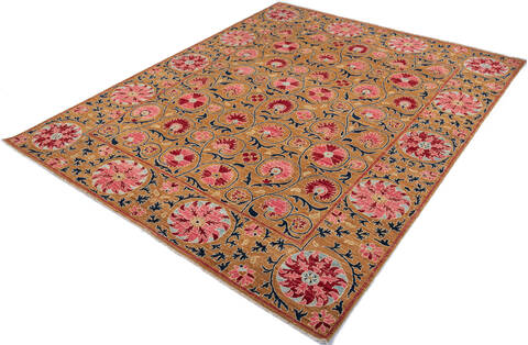 Chobi Brown Hand Knotted 710 X 97 Area Rug 700-147323 Image 2