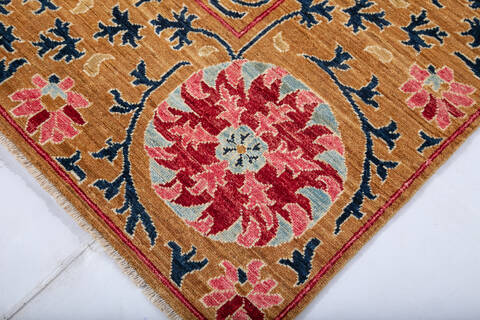 Chobi Brown Hand Knotted 710 X 97 Area Rug 700-147323 Image 3