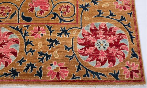 Chobi Brown Hand Knotted 710 X 97 Area Rug 700-147323 Image 4