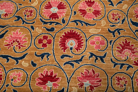 Chobi Brown Hand Knotted 710 X 97 Area Rug 700-147323 Image 8