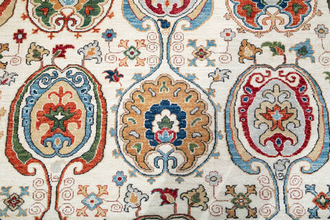 Chobi White Hand Knotted 710 X 99 Area Rug 700-147324 Image 5