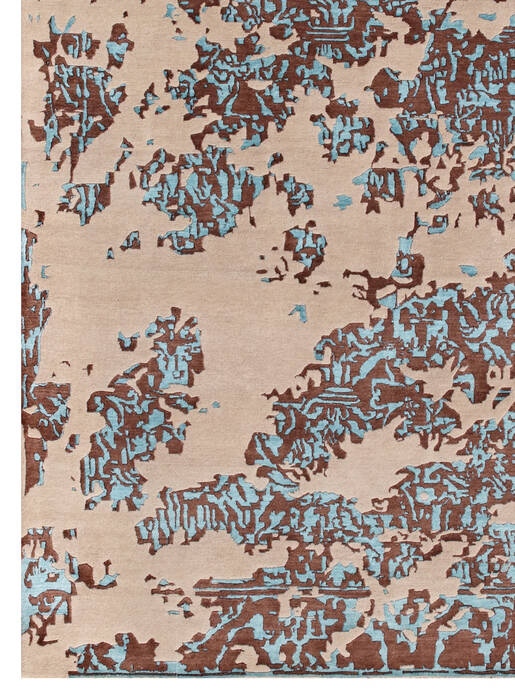 Modern Brown Hand Knotted 80 X 100 Area Rug 902-147326 Image 3