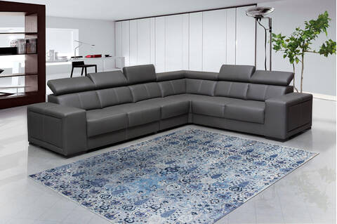Modern Grey Hand Knotted 82 X 114 Area Rug 902-147327 Image 4