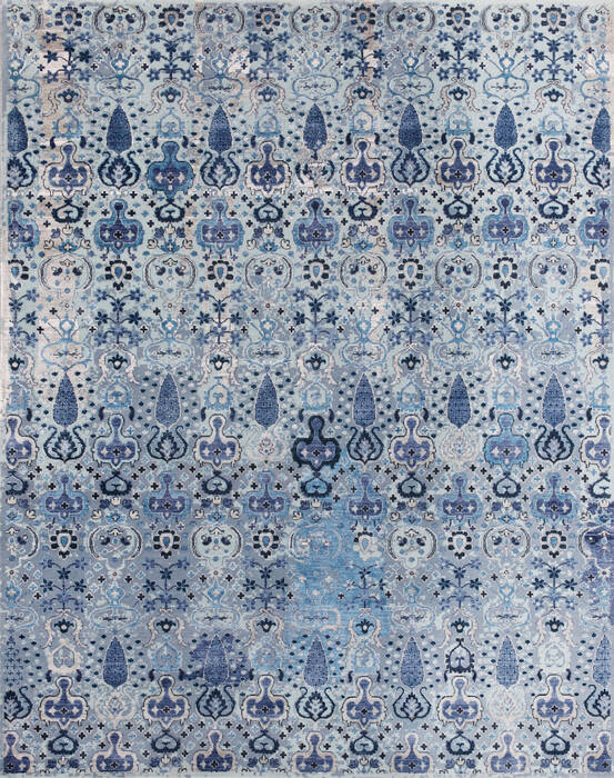 Modern Grey Hand Knotted 82 X 114 Area Rug 902-147327 Image 0