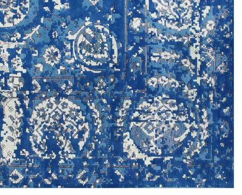 Modern Blue Hand Knotted 80 X 100 Area Rug 902-147330 Image 2