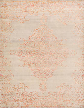 Modern Multicolor Hand Knotted 8'0" X 10'0"  Area Rug 902-147340