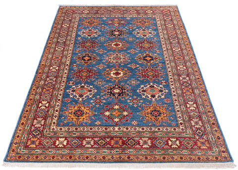 Kazak Blue Hand Knotted 64 X 810 Area Rug 700-147342 Image 1