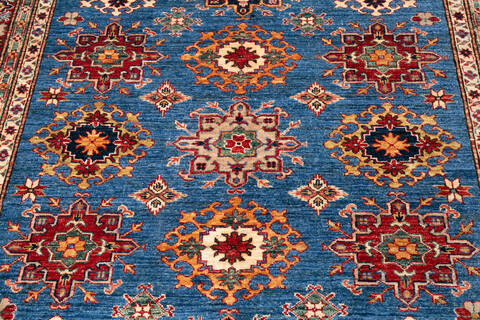 Kazak Blue Hand Knotted 64 X 810 Area Rug 700-147342 Image 3