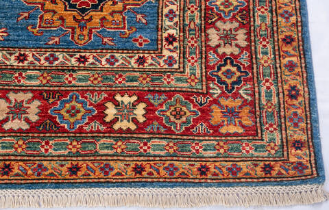 Kazak Blue Hand Knotted 64 X 810 Area Rug 700-147342 Image 4