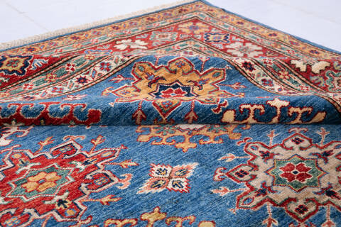 Kazak Blue Hand Knotted 64 X 810 Area Rug 700-147342 Image 5