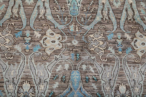Chobi Grey Hand Knotted 90 X 125 Area Rug 700-147343 Image 5