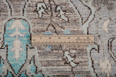 Chobi Grey Hand Knotted 90 X 125 Area Rug 700-147343 Image 8