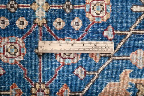 Chobi Blue Hand Knotted 810 X 118 Area Rug 700-147347 Image 7
