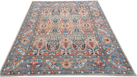 Chobi Grey Hand Knotted 80 X 911 Area Rug 700-147349 Image 1