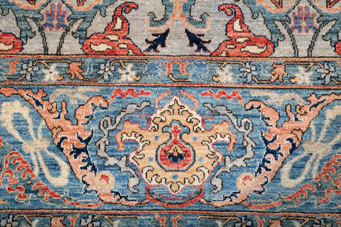 Chobi Grey Hand Knotted 80 X 911 Area Rug 700-147349 Image 4