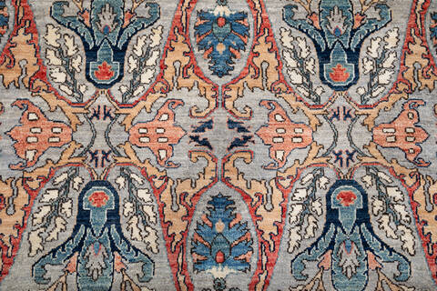 Chobi Grey Hand Knotted 80 X 911 Area Rug 700-147349 Image 5