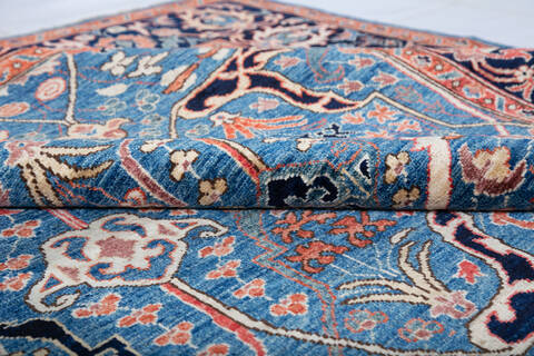 Chobi Blue Hand Knotted 711 X 99 Area Rug 700-147350 Image 6
