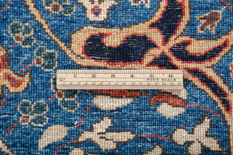 Chobi Blue Hand Knotted 711 X 99 Area Rug 700-147350 Image 7