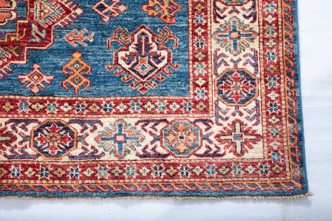 Kazak Blue Hand Knotted 50 X 69 Area Rug 700-147351 Image 4