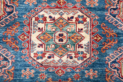 Kazak Blue Hand Knotted 50 X 69 Area Rug 700-147351 Image 5