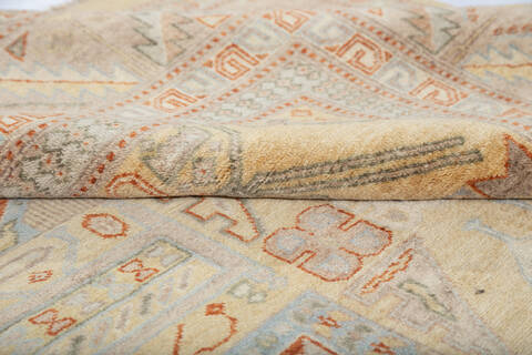 Gabbeh Beige Square Hand Knotted 60 X 60 Area Rug 700-147354 Image 6