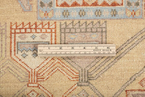 Gabbeh Beige Square Hand Knotted 60 X 60 Area Rug 700-147354 Image 7