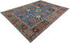 Chobi Blue Hand Knotted 910 X 138  Area Rug 700-147355 Thumb 2