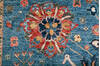 Chobi Blue Hand Knotted 910 X 138 Area Rug 700-147355 Thumb 3