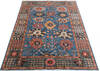 Chobi Blue Hand Knotted 510 X 88  Area Rug 700-147359 Thumb 1