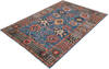 Chobi Blue Hand Knotted 510 X 88  Area Rug 700-147359 Thumb 2