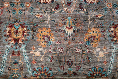 Chobi Grey Hand Knotted 510 X 710 Area Rug 700-147362 Image 5
