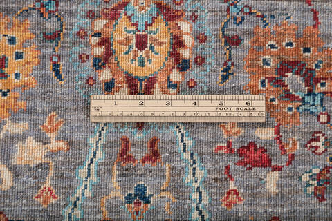 Chobi Grey Hand Knotted 510 X 710 Area Rug 700-147362 Image 7
