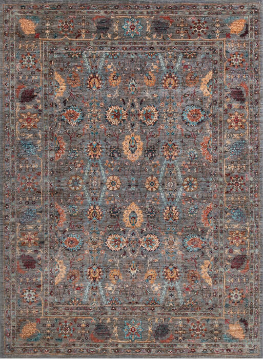 Chobi Grey Hand Knotted 510 X 710 Area Rug 700-147362 Image 0