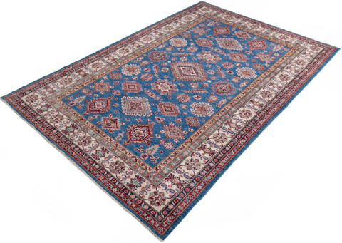 Kazak Blue Hand Knotted 69 X 100 Area Rug 700-147364 Image 2