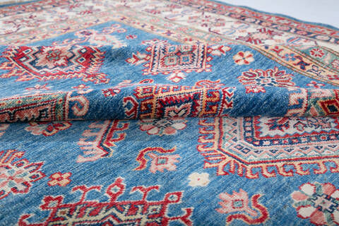 Kazak Blue Hand Knotted 69 X 100 Area Rug 700-147364 Image 6