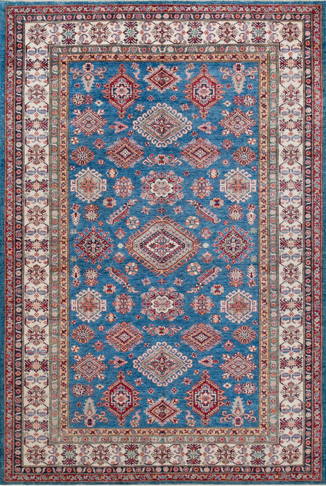 Kazak Blue Hand Knotted 69 X 100 Area Rug 700-147364 Image 0