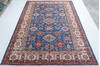 Kazak Blue Hand Knotted 69 X 100 Area Rug 700-147364 Thumb 1