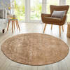 Modern Multicolor Round Hand Knotted 80 X 80 Area Rug 902-147370 Thumb 3