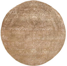Modern Multicolor Round Hand Knotted 8'0" X 8'0"  Area Rug 902-147370