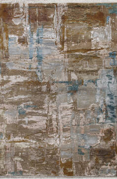 Modern Multicolor Hand Knotted 6'6" X 9'9"  Area Rug 902-147377