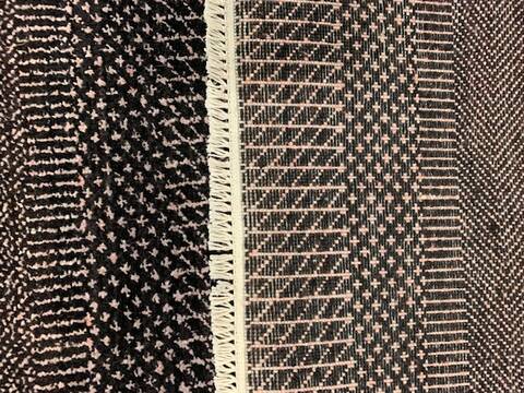 Modern-Contemporary Black Runner Hand Knotted 26 X 100 Area Rug 254-147381 Image 1
