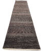 Modern-Contemporary Black Runner Hand Knotted 26 X 100 Area Rug 254-147381 Thumb 3