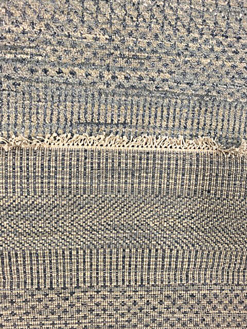 Modern-Contemporary Grey Runner Hand Knotted 26 X 100 Area Rug 254-147382 Image 3