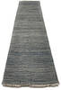 Modern-Contemporary Grey Runner Hand Knotted 26 X 100  Area Rug 254-147382 Thumb 2
