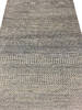 Modern-Contemporary Grey Runner Hand Knotted 27 X 100  Area Rug 254-147384 Thumb 4