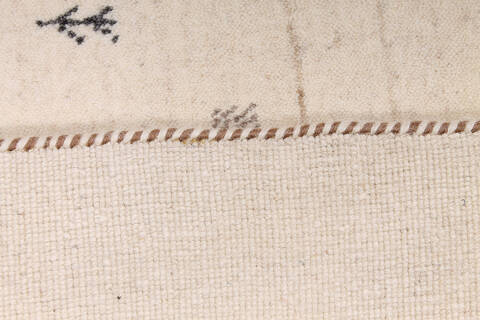 Gabbeh Beige Hand Knotted 49 X 67 Area Rug 254-147393 Image 1