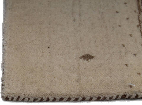 Gabbeh Beige Hand Knotted 49 X 67 Area Rug 254-147393 Image 2